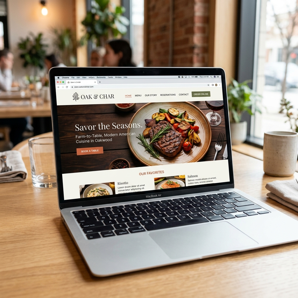 Moderner Webdesign Entwurf